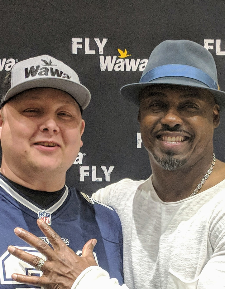 Chilling with Brian Dawkins